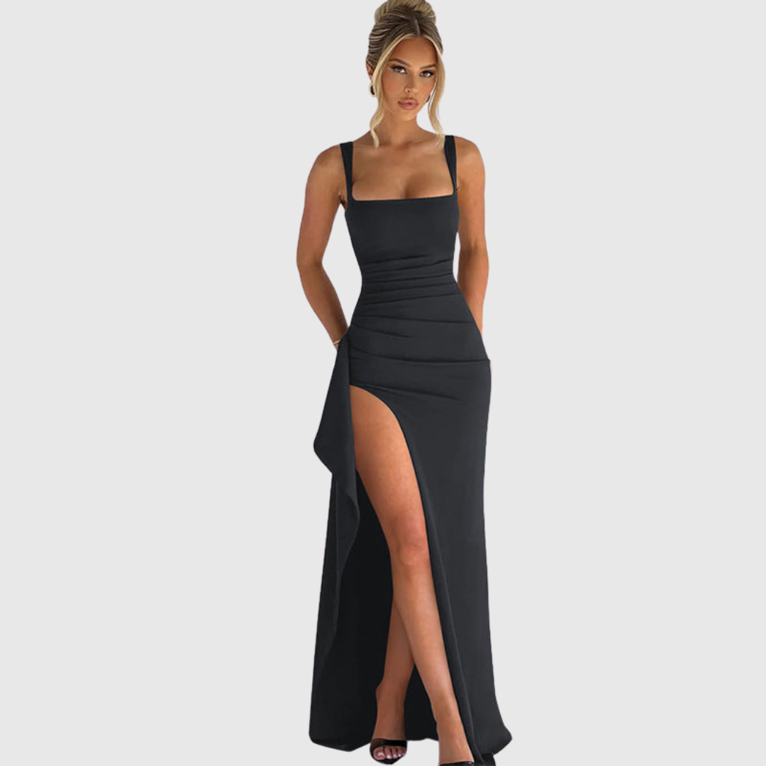 CELL | OPEN BACK SLIP MAXI DRESS