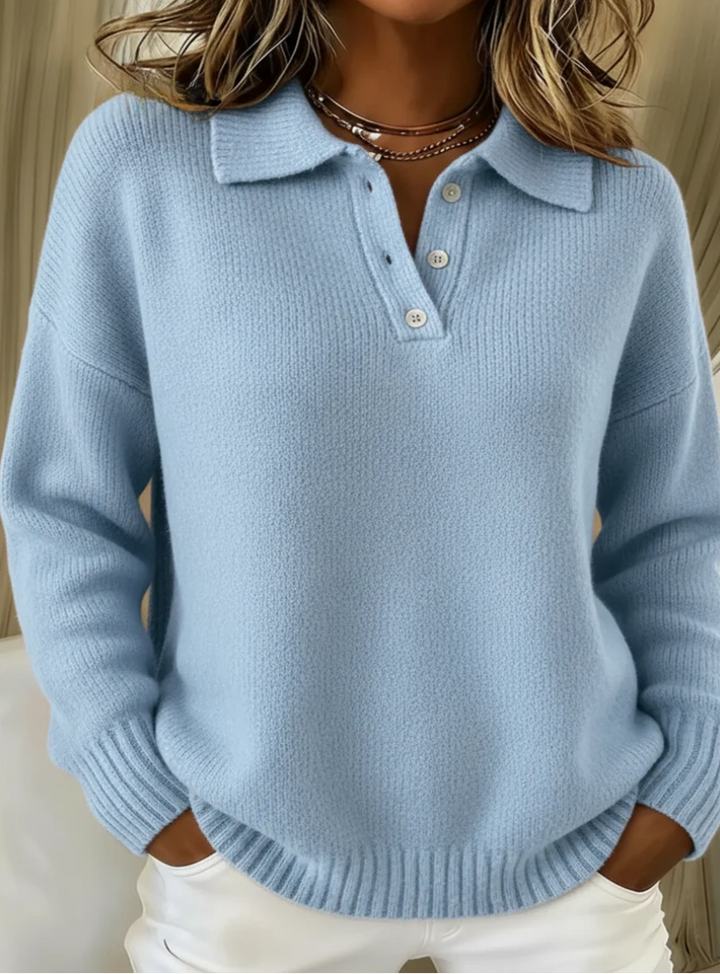 VICTORIA | SOFT SWEATER WITH COLLAR