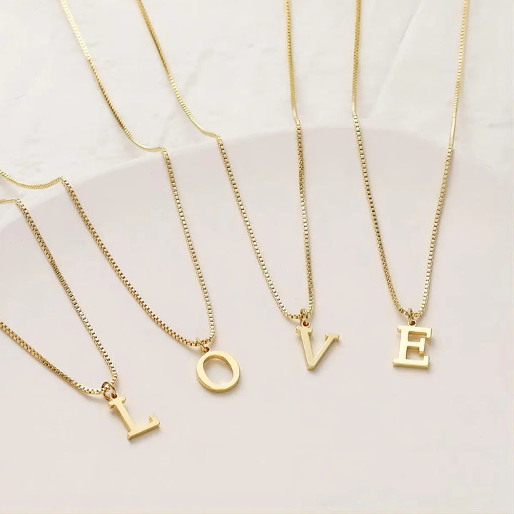 Enzhalynne | Necklace with Initials 18K Gold