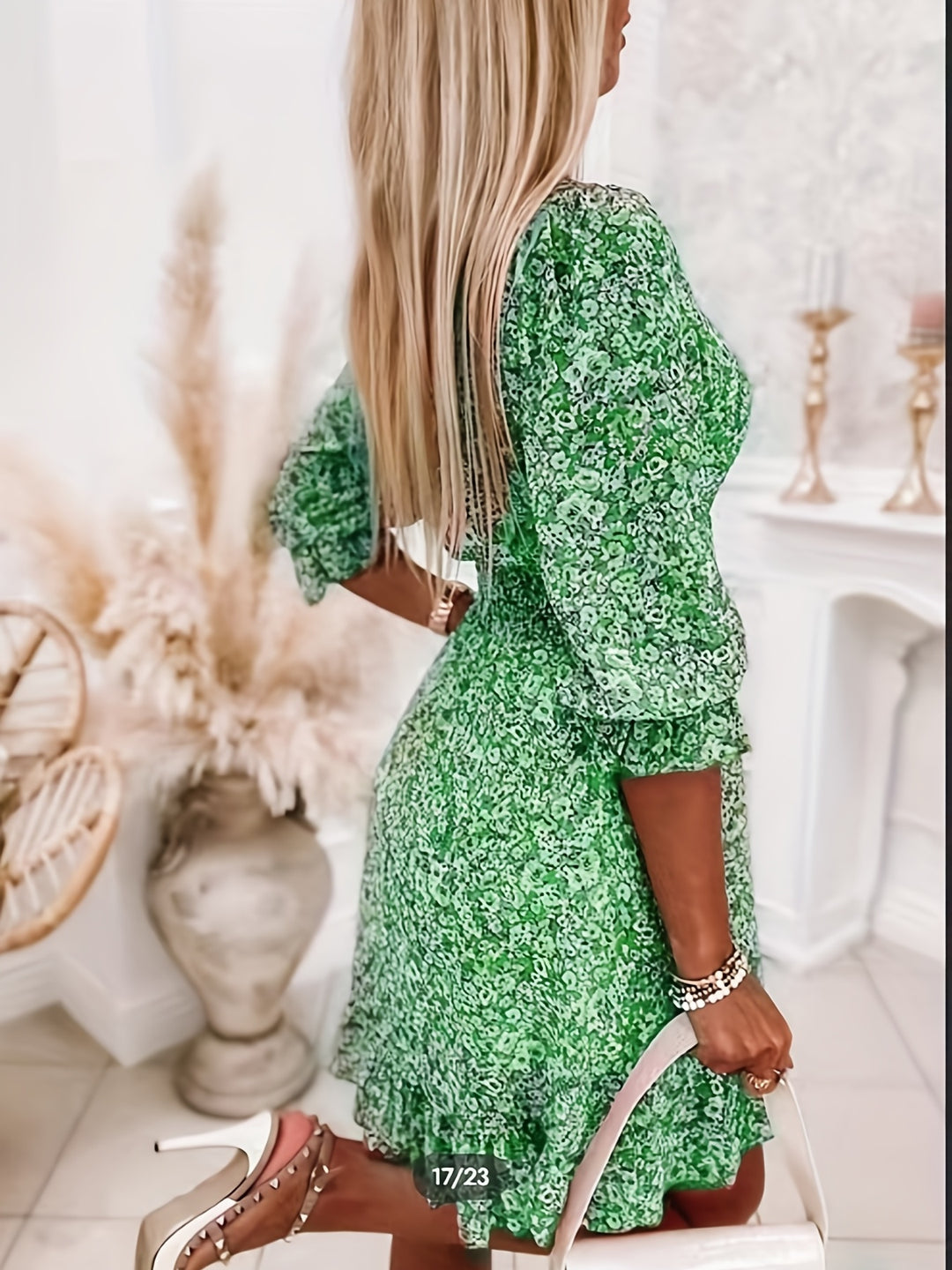 COLETTE | FLORAL SHIRRED WAIST DRESS