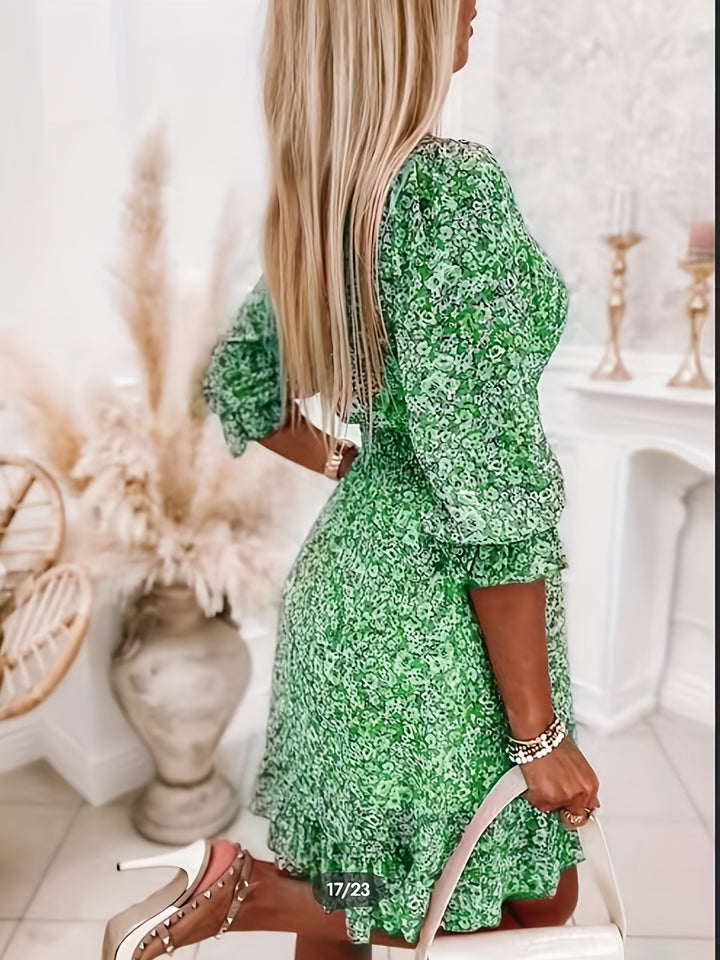 COLETTE | FLORAL SHIRRED WAIST DRESS