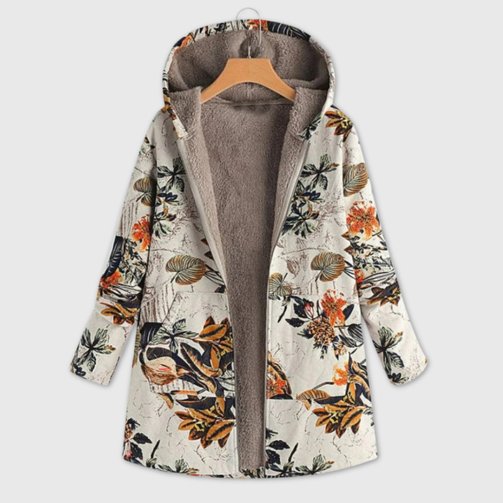 FLEURAL | FLORAL FLEECE JACKET