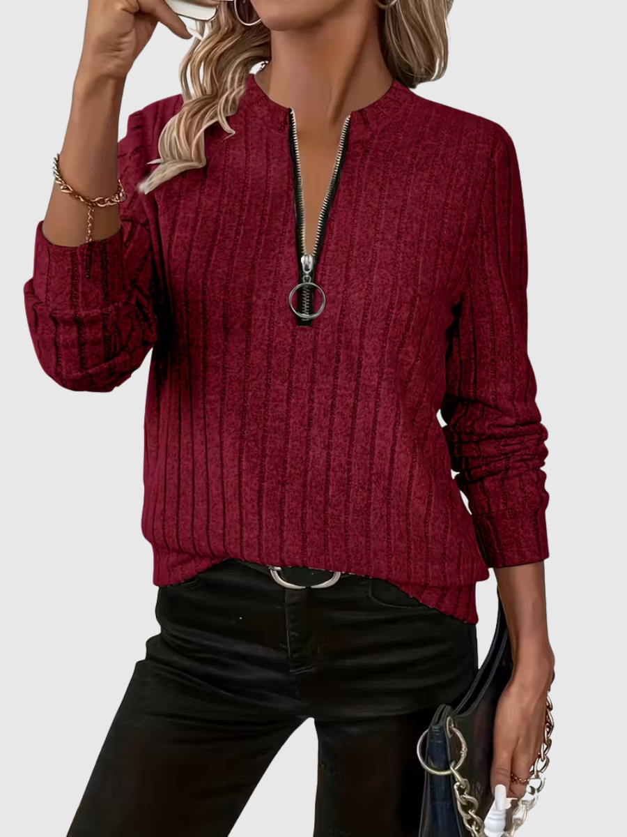 Iris | Elegant Long Sleeve Pullover