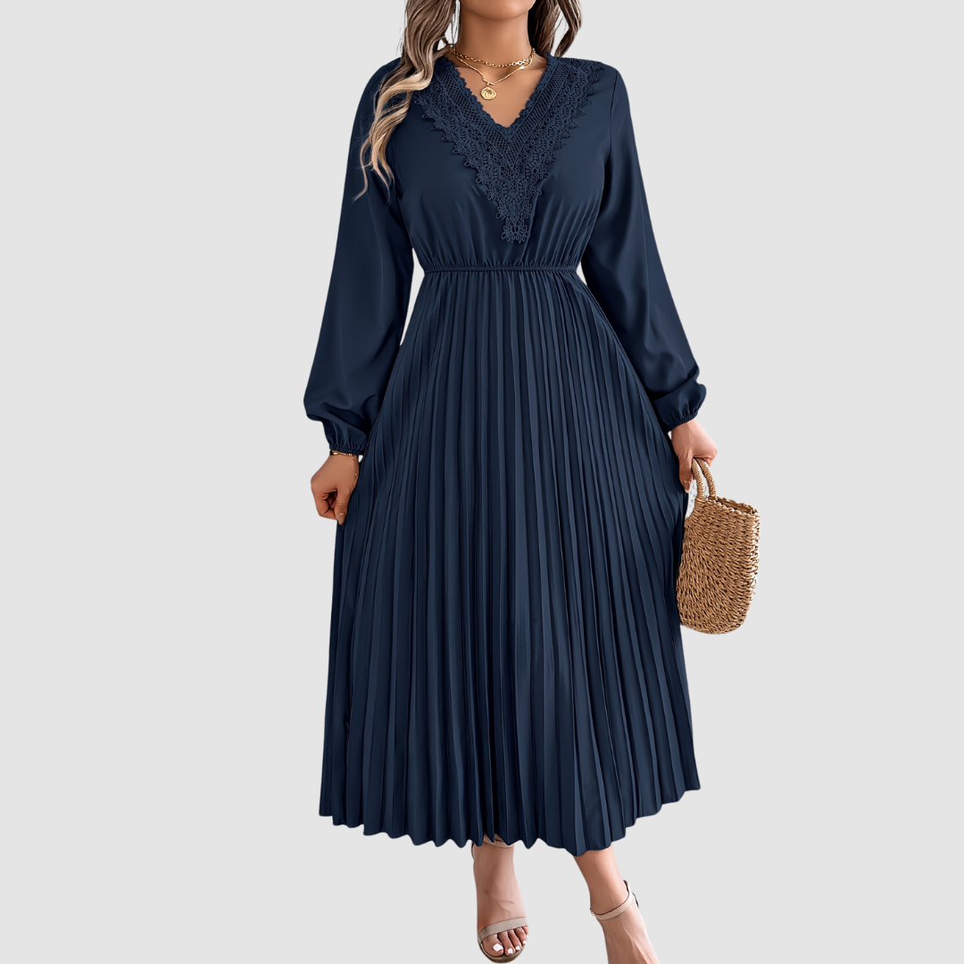 MARGOT | LACE V-NECK A-LINE DRESS