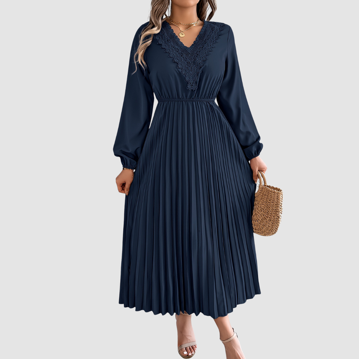 MARGOT | LACE V-NECK A-LINE DRESS