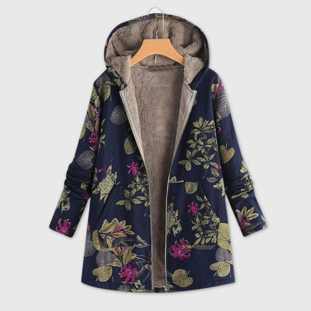 FLEURAL | FLORAL FLEECE JACKET