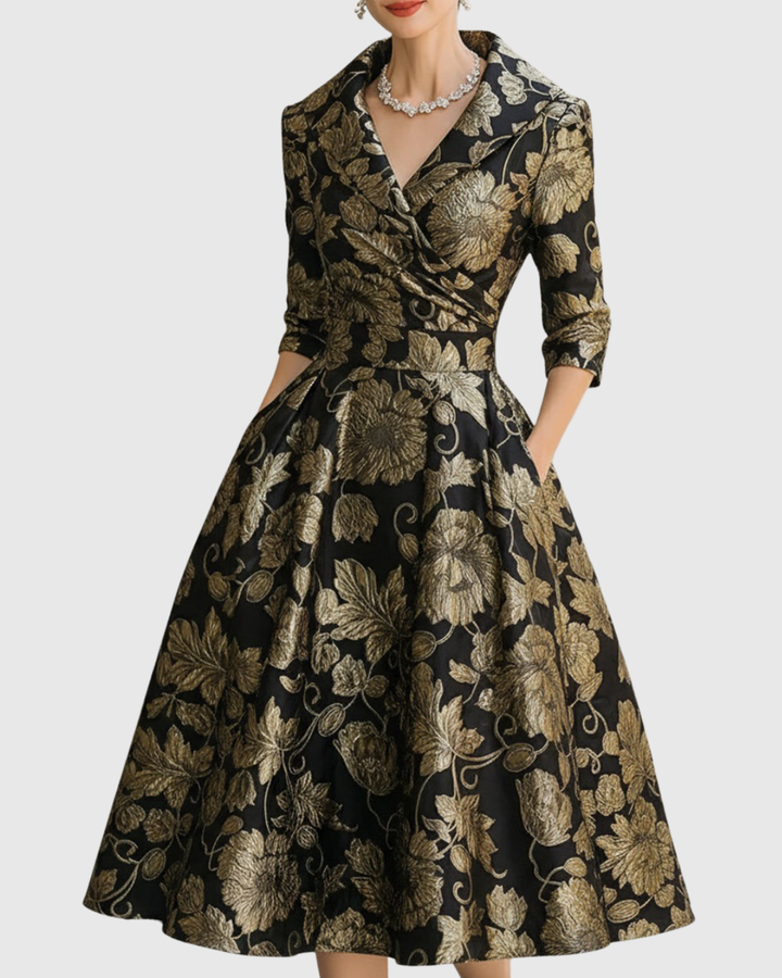 MORVEN | TIMELESS FLORAL MIDI DRESS