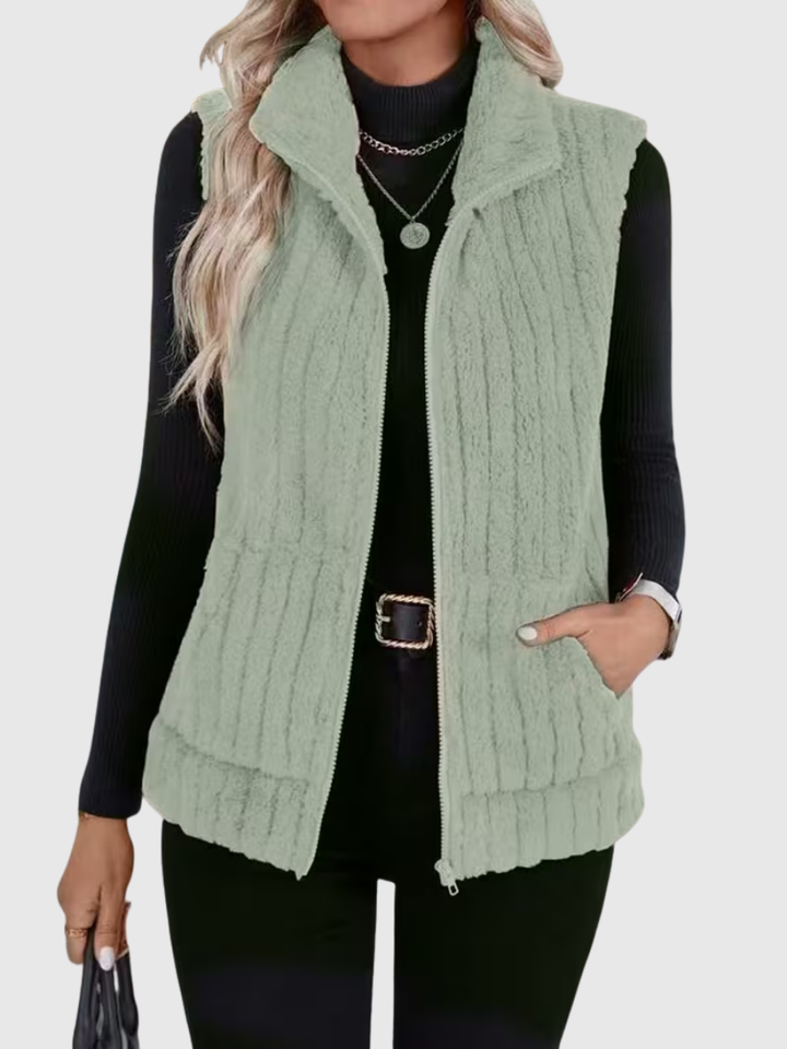 Amy | Double-Sided Plush Vest