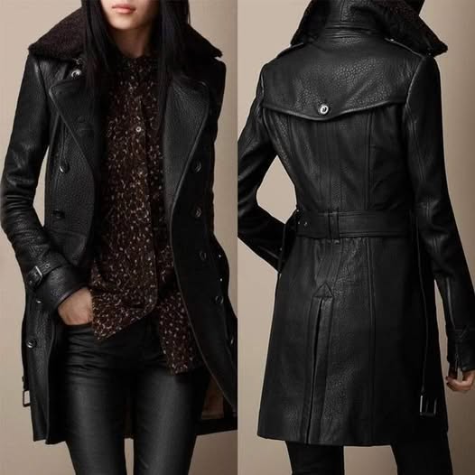OLIWIA | TIMELESS LEATHER COAT