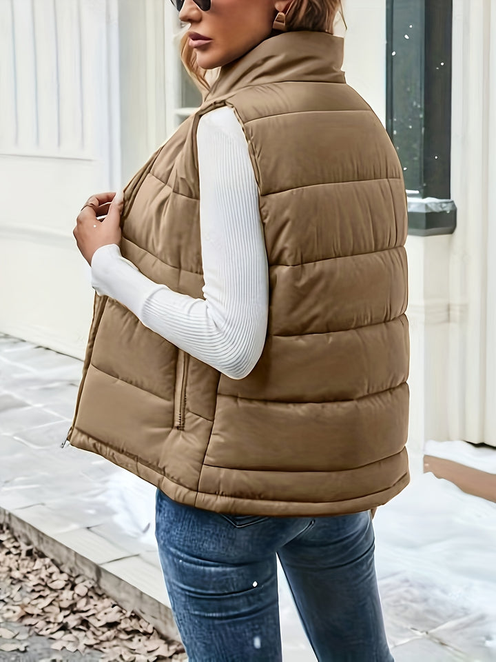 Ivy | Stand-Up Collar Padded Vest