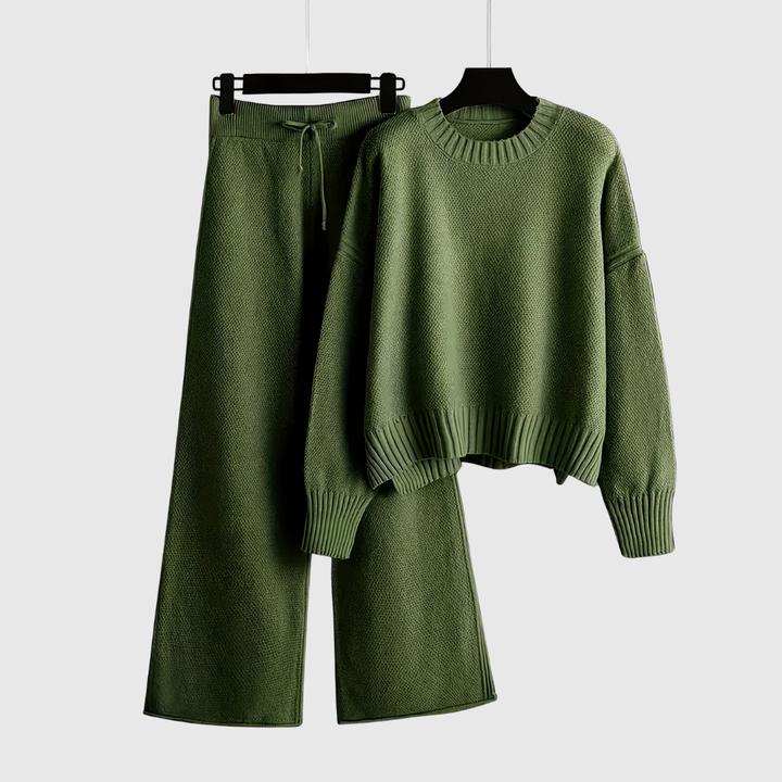 VIVIENNE | PULLOVER AND WIDE-LEG PANTS SET