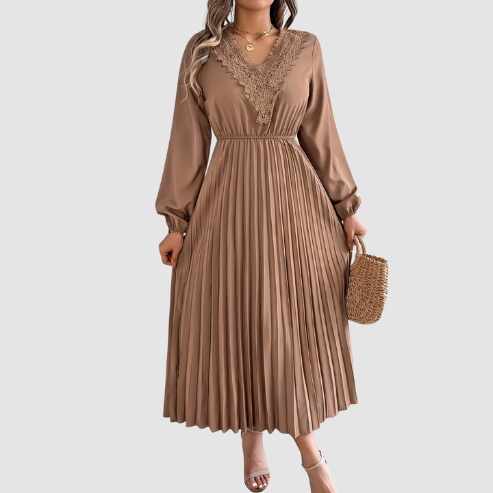 MARGOT | LACE V-NECK A-LINE DRESS