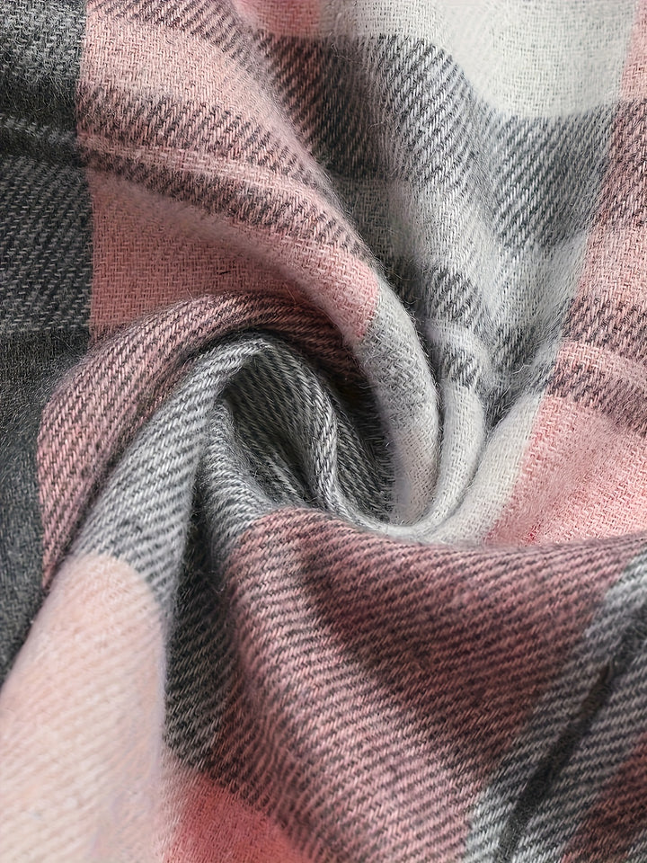 Noor | Casual Plaid Button Blouse