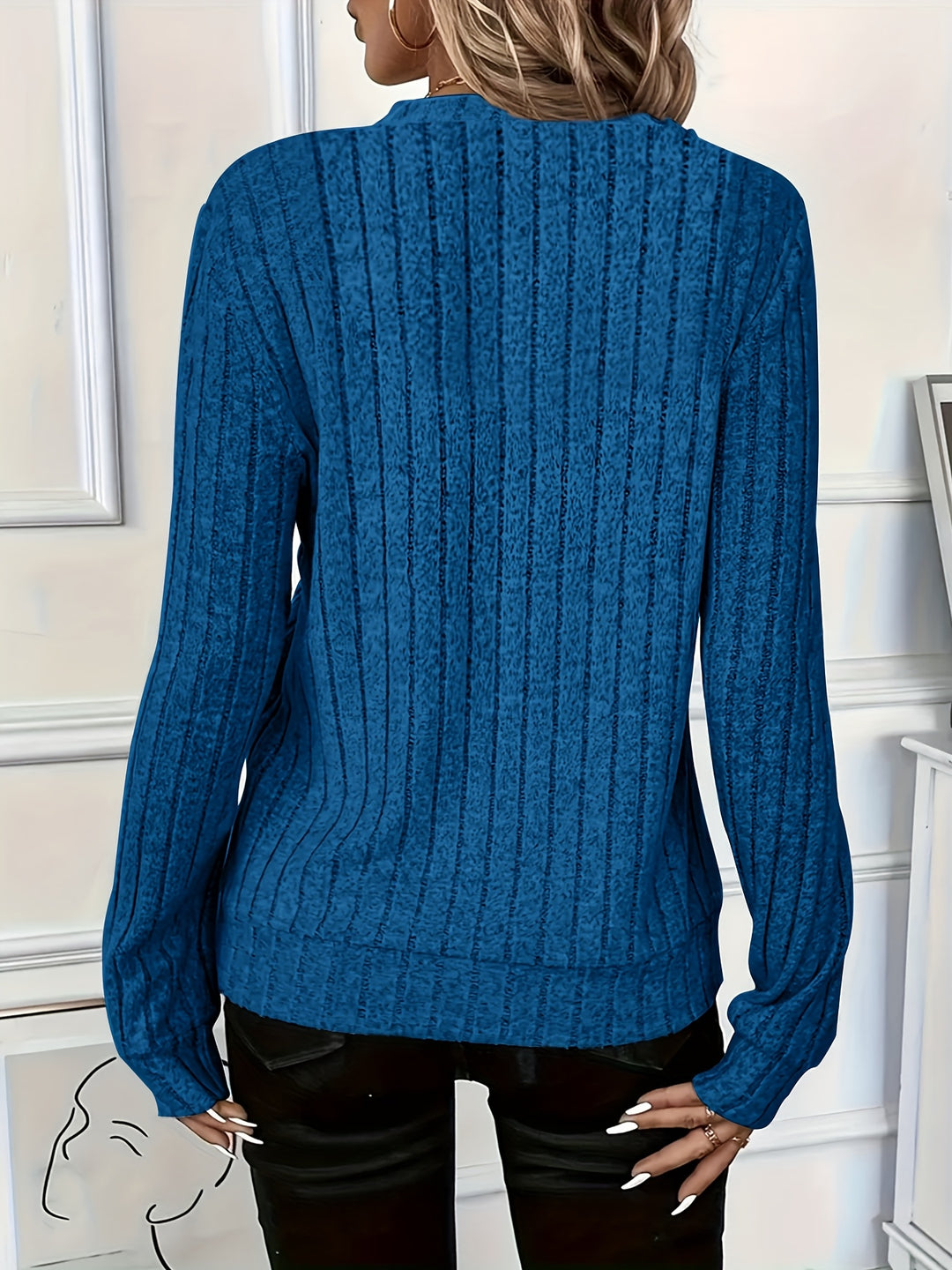 Iris | Elegant Long Sleeve Pullover