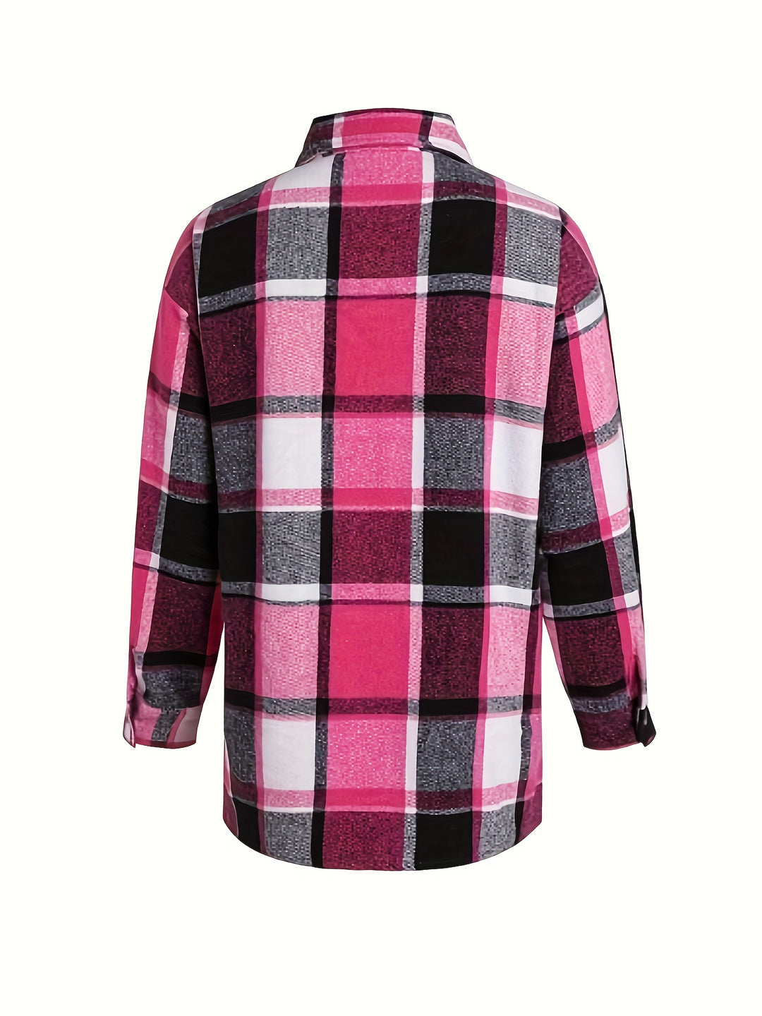 Lotte | Casual Plaid Long Sleeve Blouse