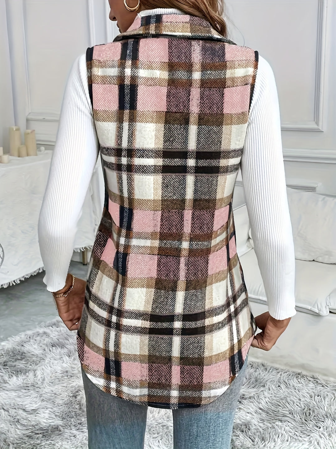 Tara | Casual Checkered Blouse