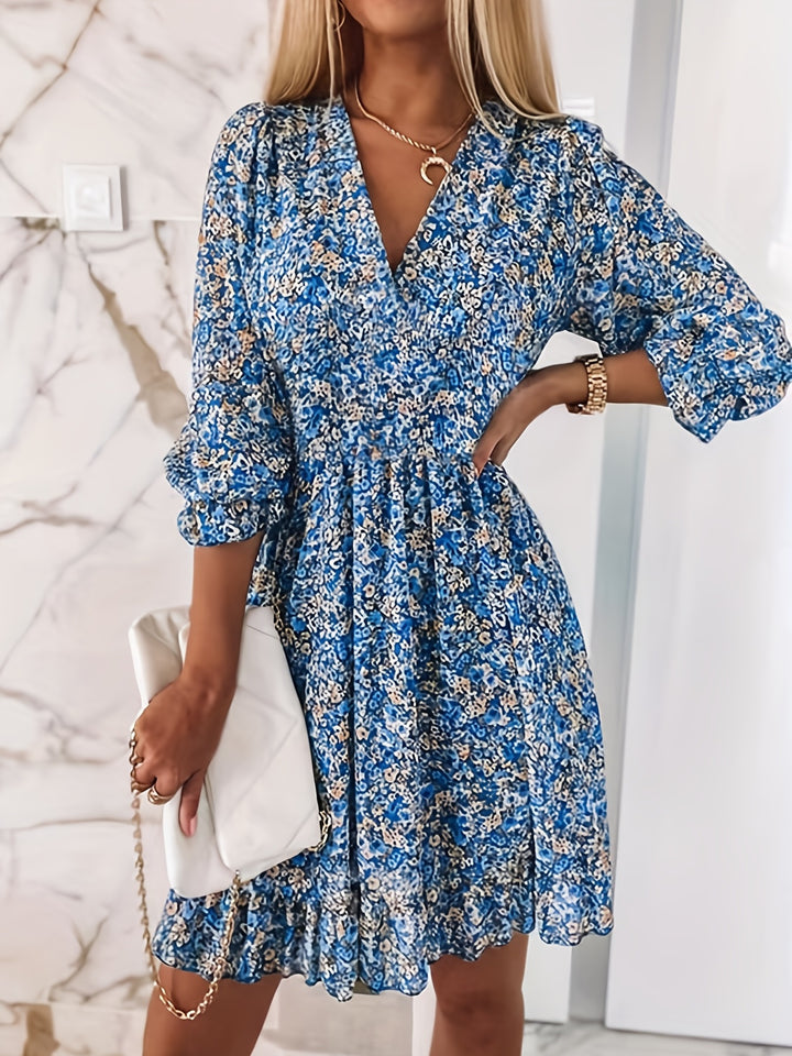 COLETTE | FLORAL SHIRRED WAIST DRESS