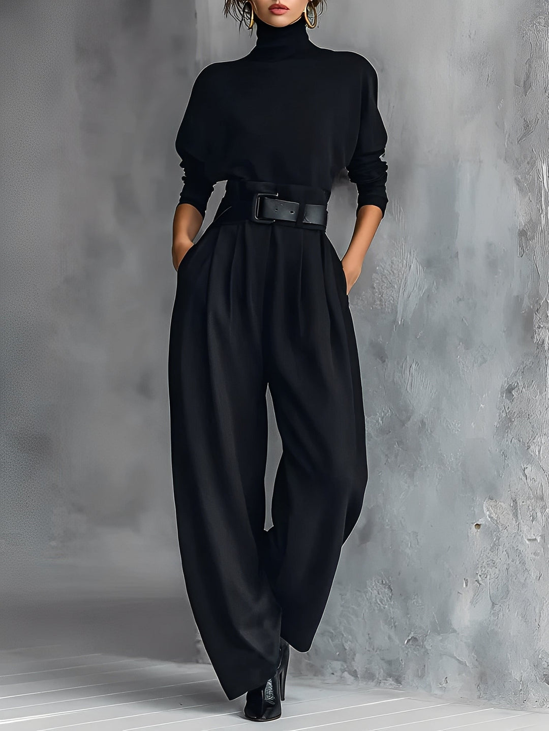 MARIA | TURTLENECK STRAIGHT-LEG SET