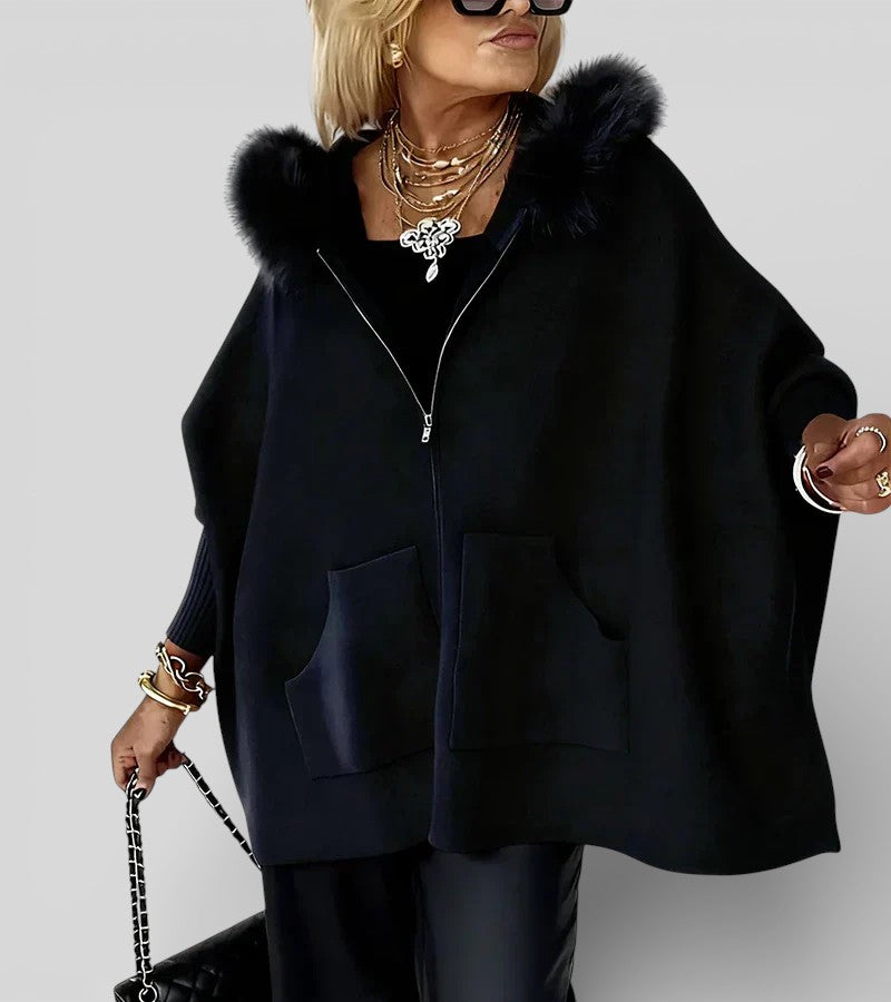 Madison | Casual Hooded Coat with Fur Collar