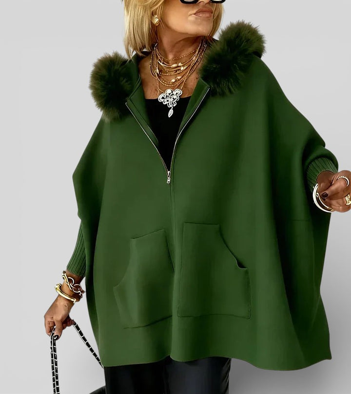 Madison | Casual Hooded Coat with Fur Collar