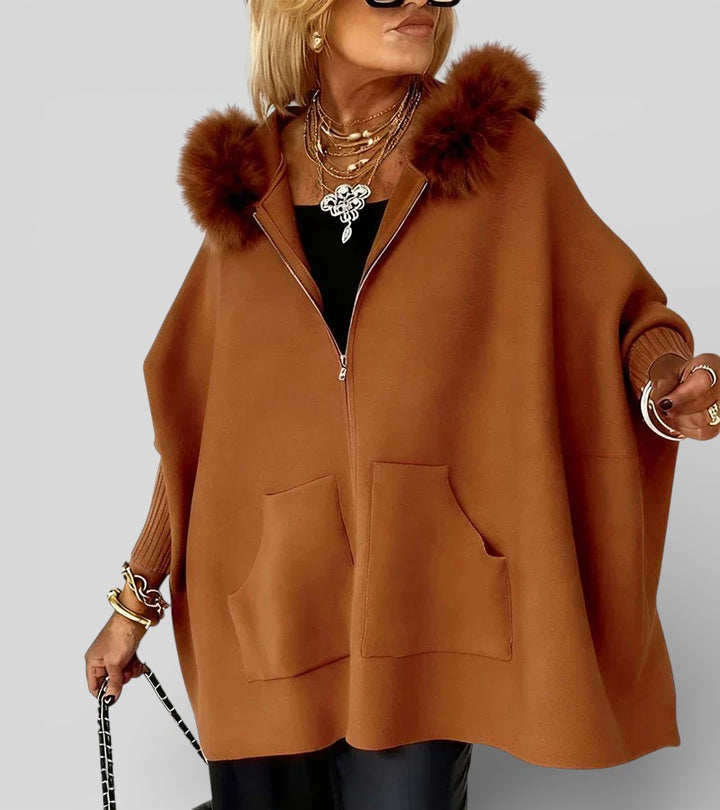 Madison | Casual Hooded Coat with Fur Collar
