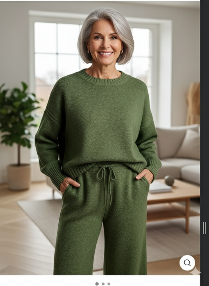 VIVIENNE | PULLOVER AND WIDE-LEG PANTS SET