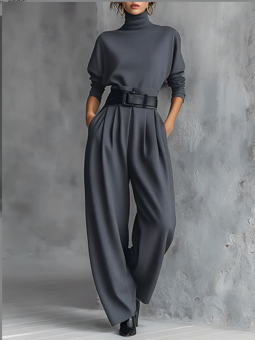 MARIA | TURTLENECK STRAIGHT-LEG SET