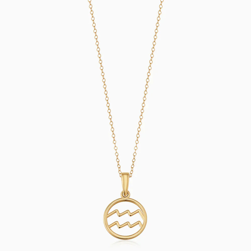 Rosalyette | Zodiac Sign Necklace 18k Gold