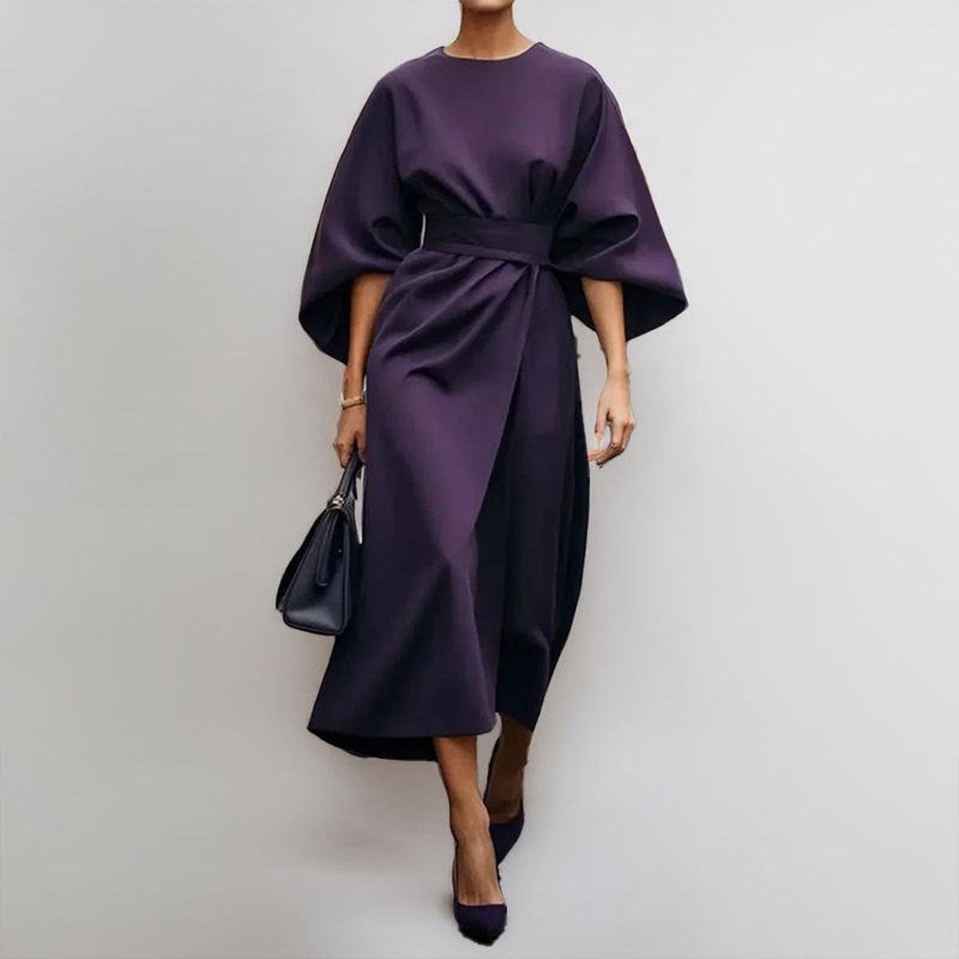 LUCY | Satin Batwing Maxi Dress