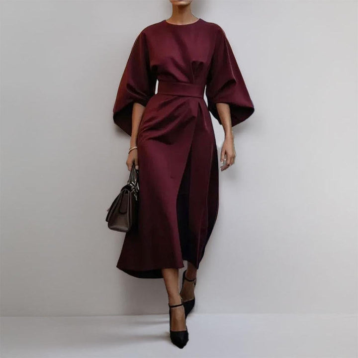 LUCY | Satin Batwing Maxi Dress
