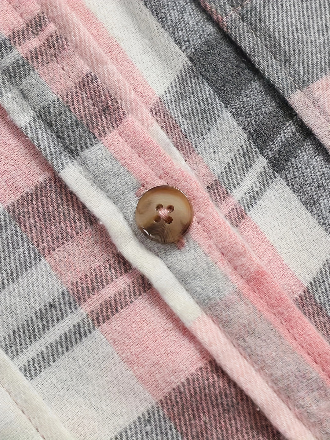 Noor | Casual Plaid Button Blouse